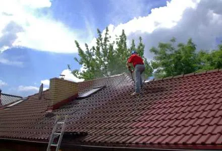 démoussage de toiture à sallanches